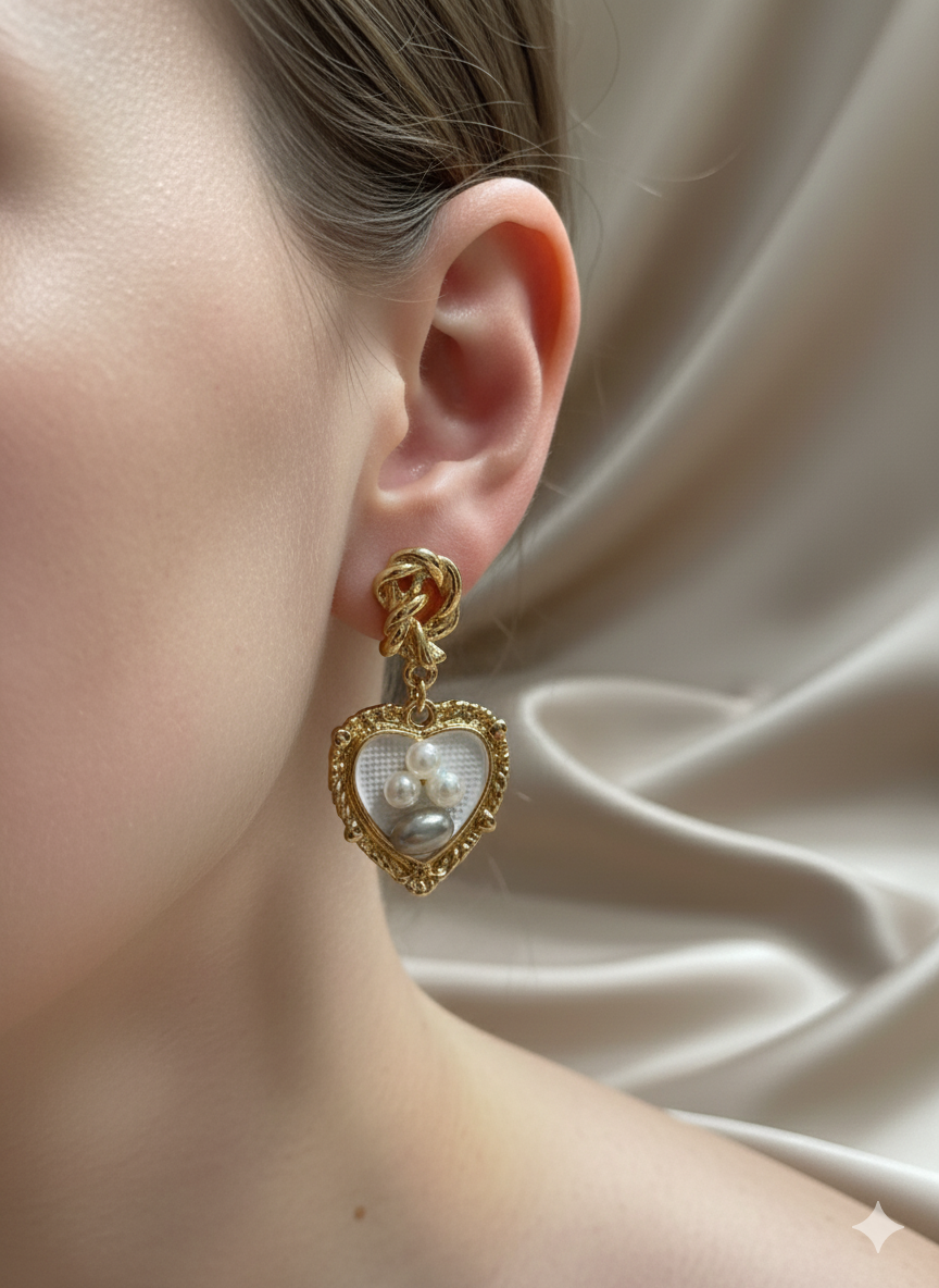 Pearl Heart Drop