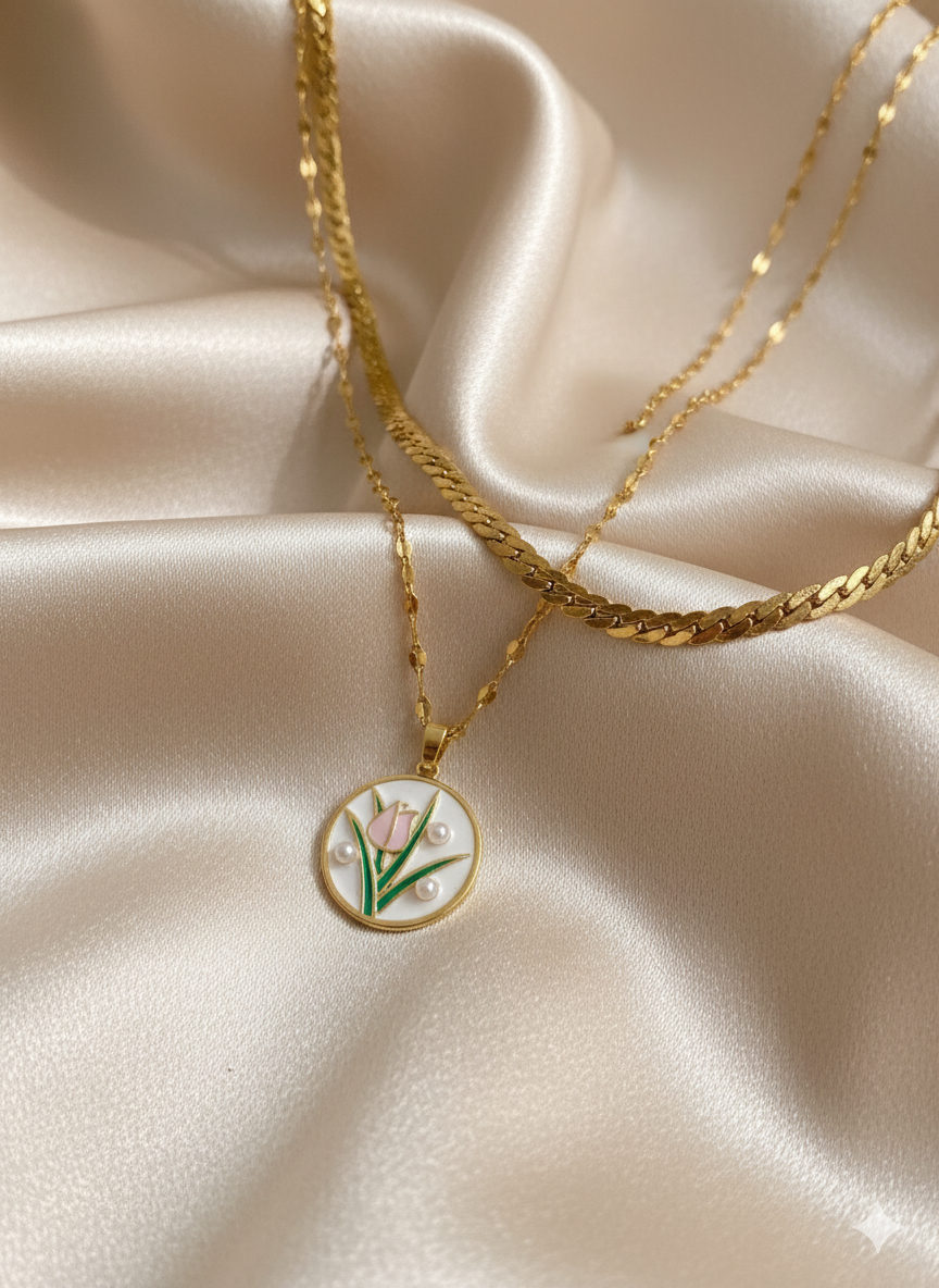 Tulip Pearl Pendant
